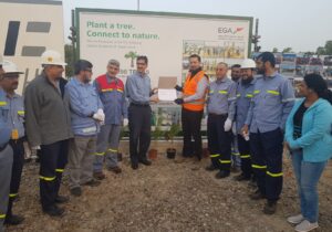 Tree Plantation Campaign with Emirates Global Aluminum team in DUBAL Power area Jan.2019