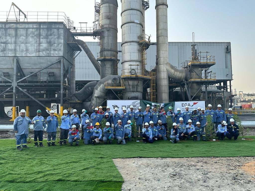 Tree Plantation Campaign at Carbon Area (EGA) in Jebel Ali Aug.2023